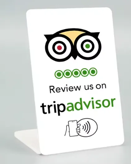 [STN-TRI-W-001] MiniStand prefabricado tripadvisor blanco