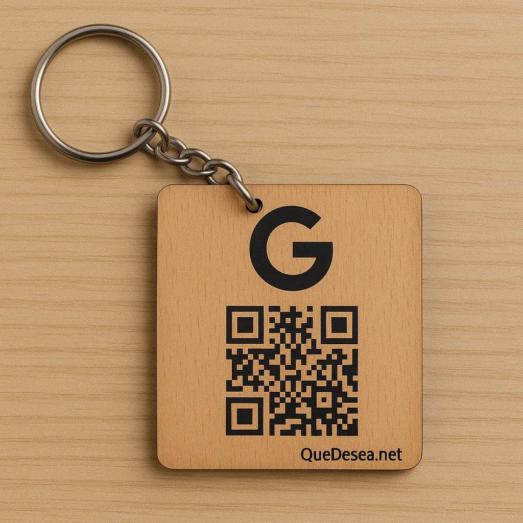 [PAC-LLV-MAD-M-001] Customizable wooden keychain