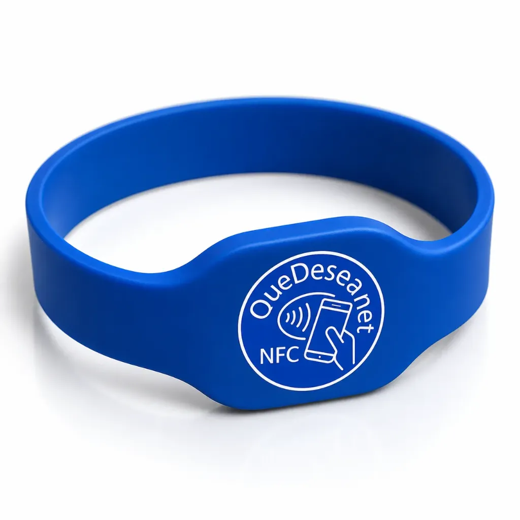 [PUL-SIL-U-001] Blue silicone bracelet